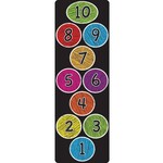 ASHLEY INCORPORATED Hopscotch Scribble Circles 1-10 Mat Runner