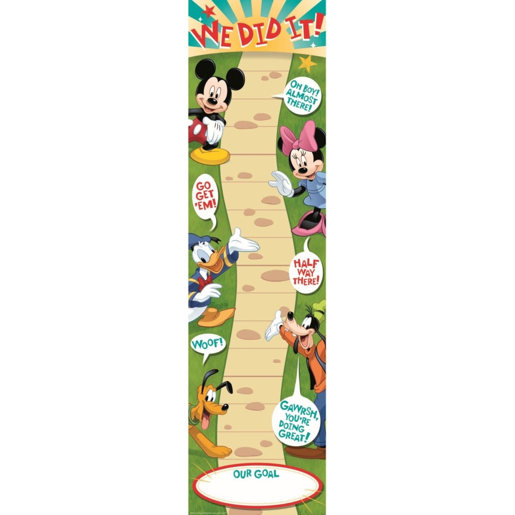 Mickey Goal Setting Vertical Banner