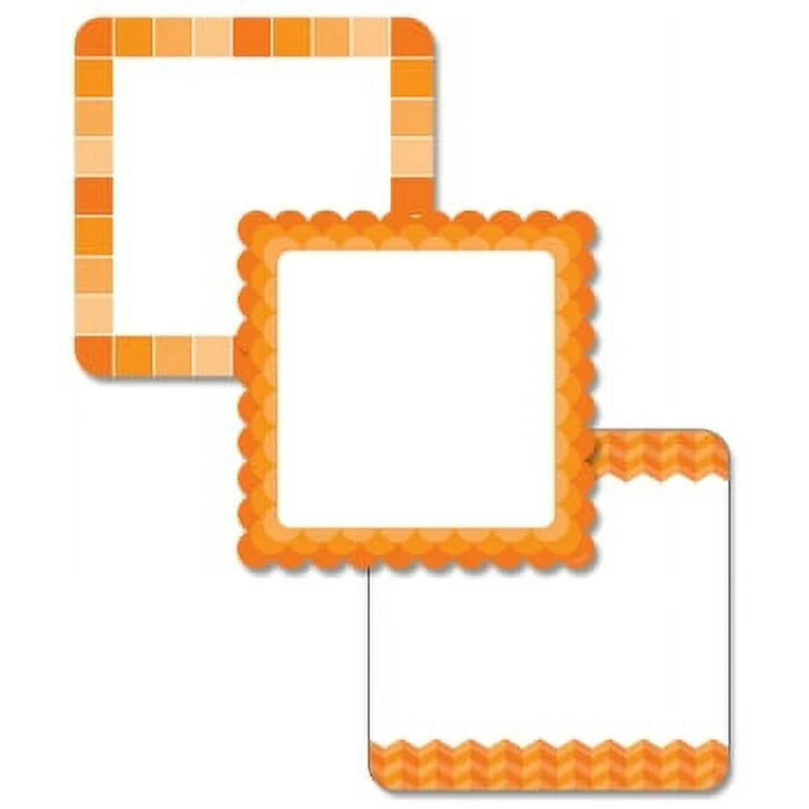 CREATIVE TEACHING PRESS Painted Palette Orange Chart Cards 10" Designer Cut-Outs