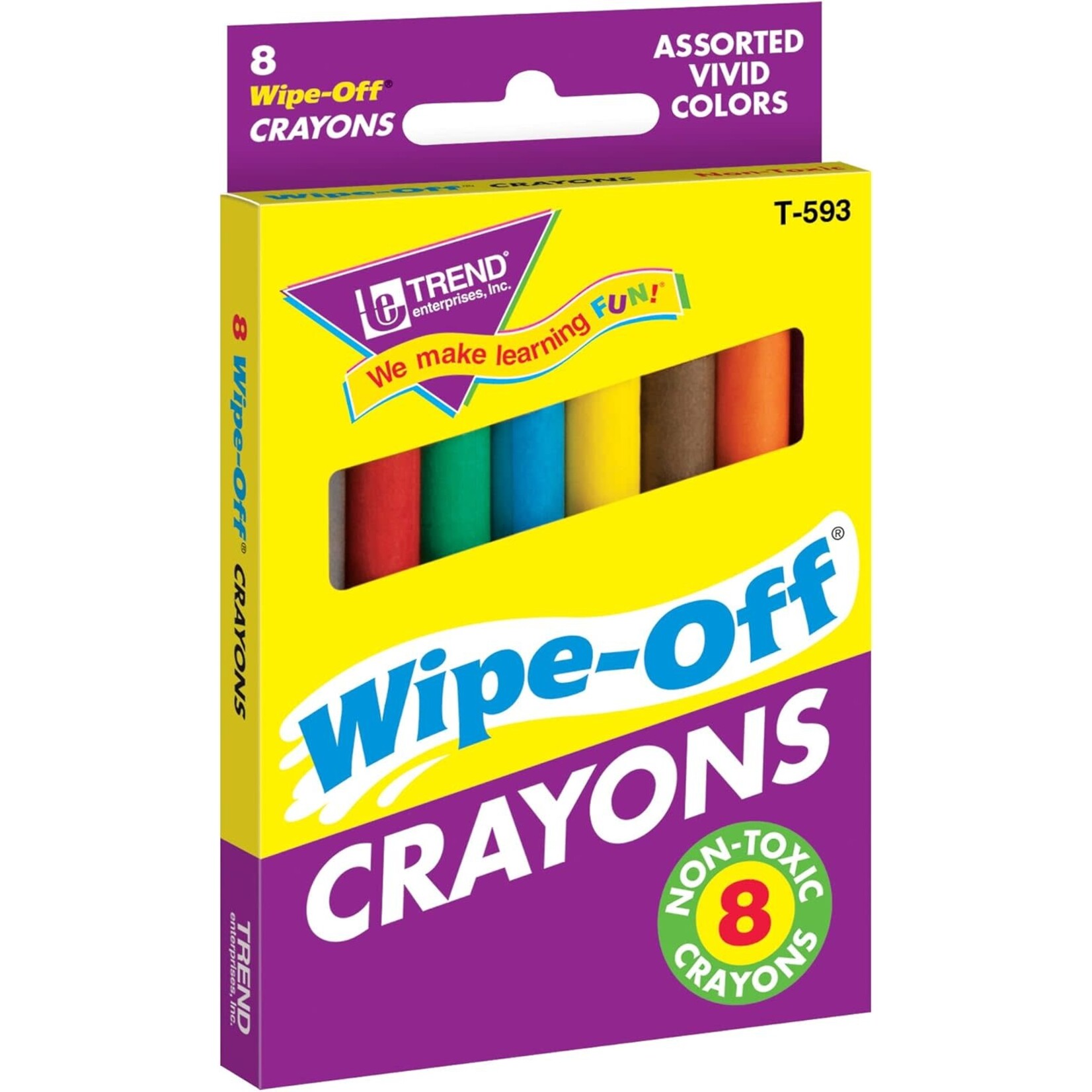 TREND ENTERPRISES INC 8-Count Regular Wipe-Off® Crayons