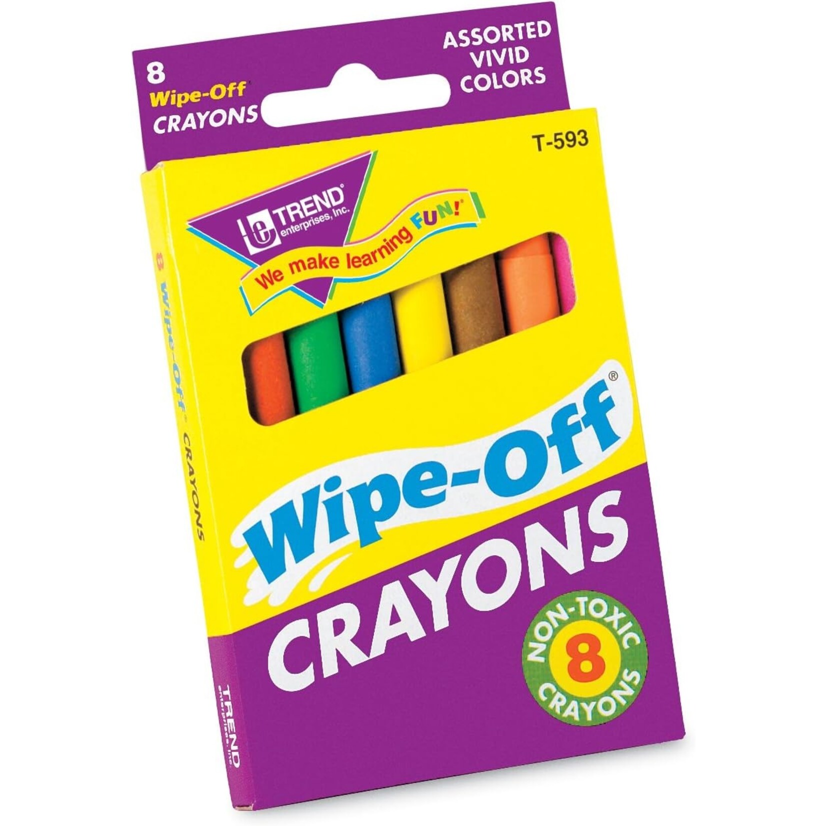TREND ENTERPRISES INC 8-Count Regular Wipe-Off® Crayons