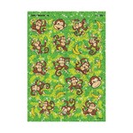 TREND ENTERPRISES INC Sparkle Stickers Lively Monkeys