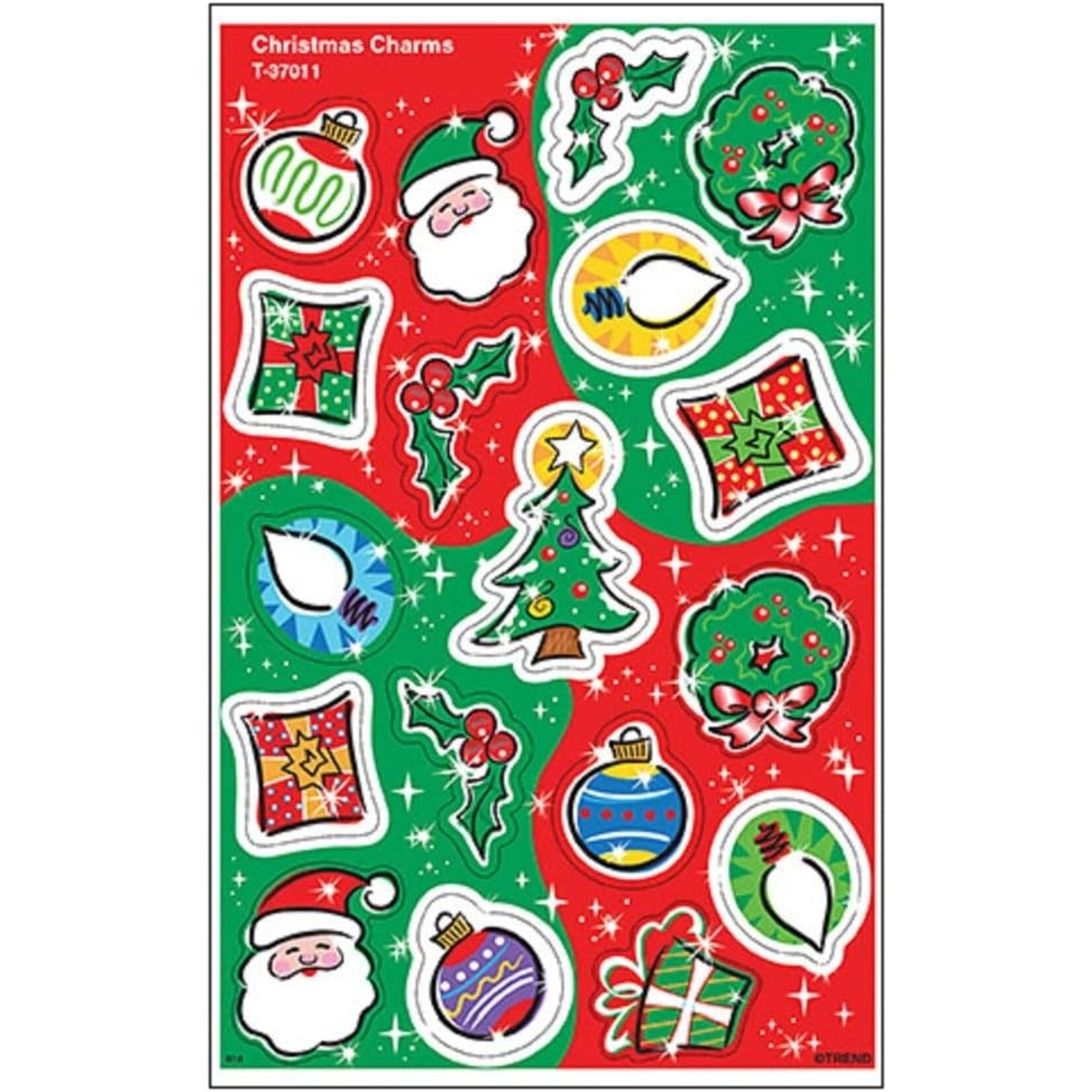 TREND ENTERPRISES INC Christmas Charms Foil Stickers