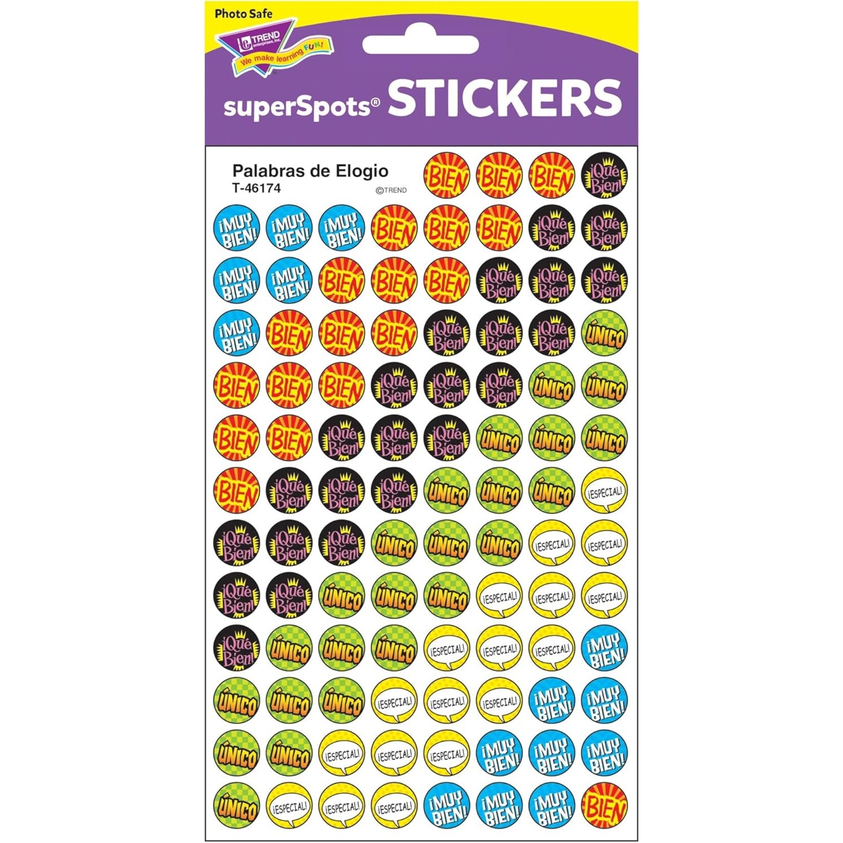 TREND ENTERPRISES INC Palabras de Elogio (SP) superSpots Stickers