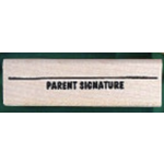Parent Signature Rubber Stamp