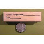 Parent’s Signature/Date Rubber Stamp