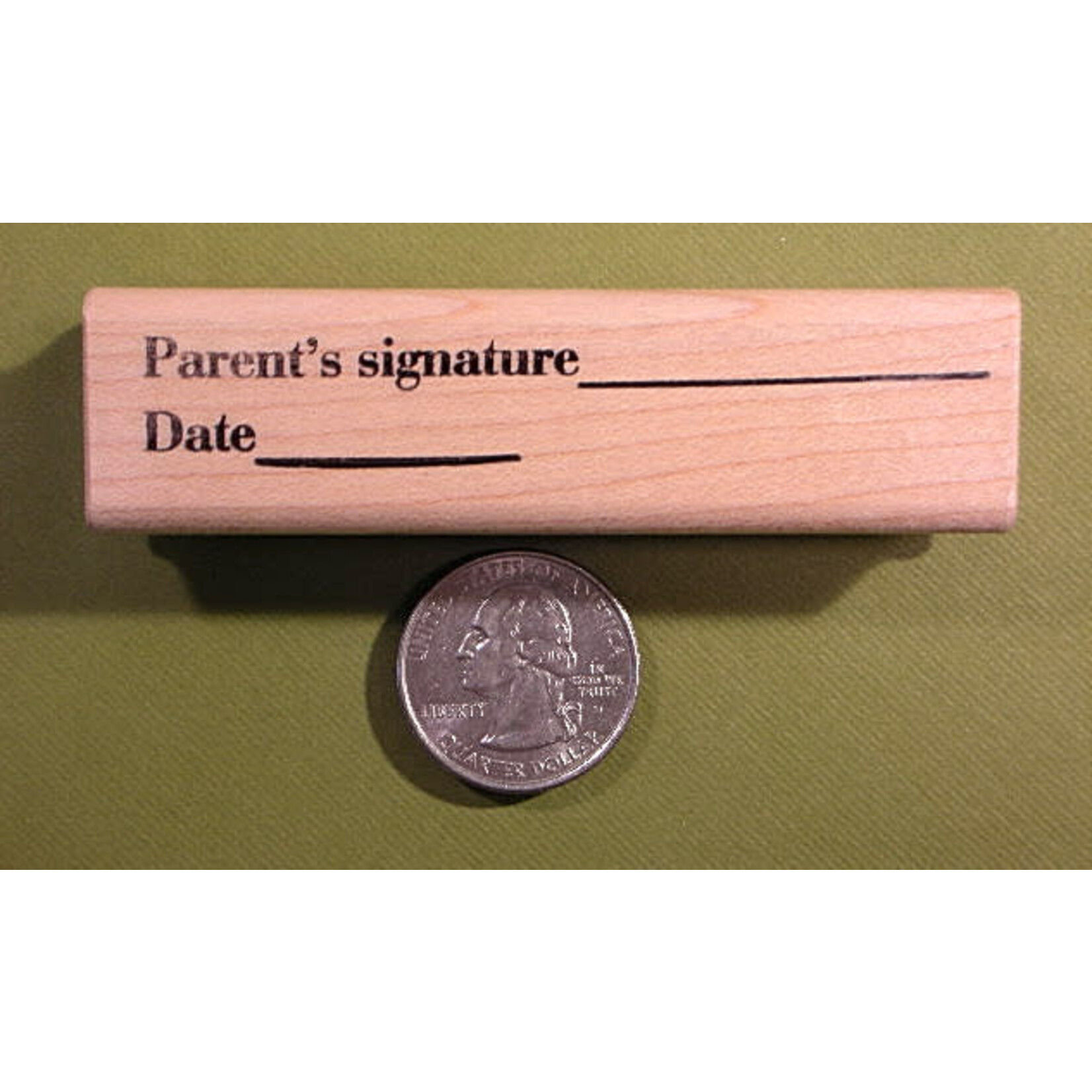 Parent’s Signature/Date Rubber Stamp