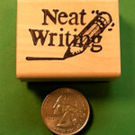 Neat Writing Rubber Stamp