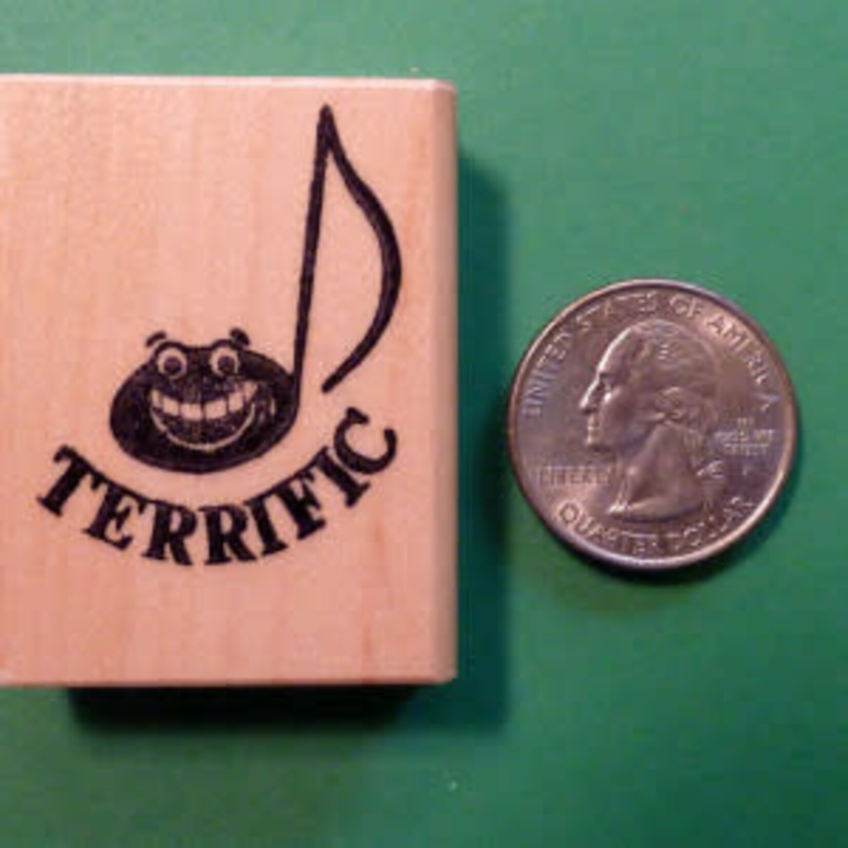 Terrific Note Rubber Stamp