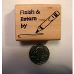 Finish & Return By Rubber Stamp