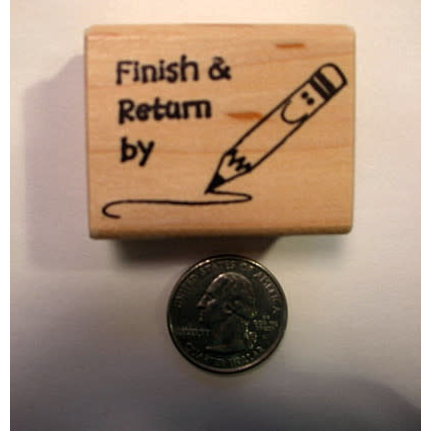 Finish & Return By Rubber Stamp