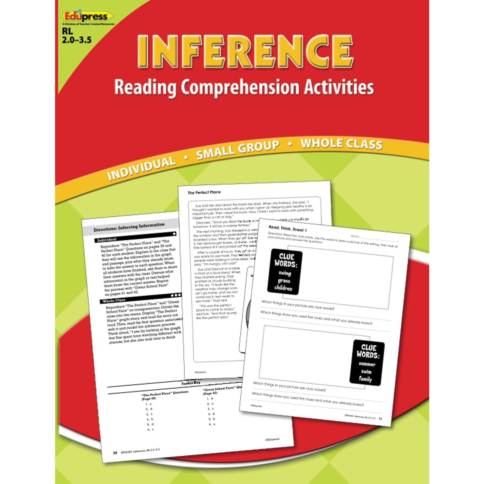 TEACHER CREATED RESOURCES Inference: Reading Comprehension Activities RL 2.0-3.5