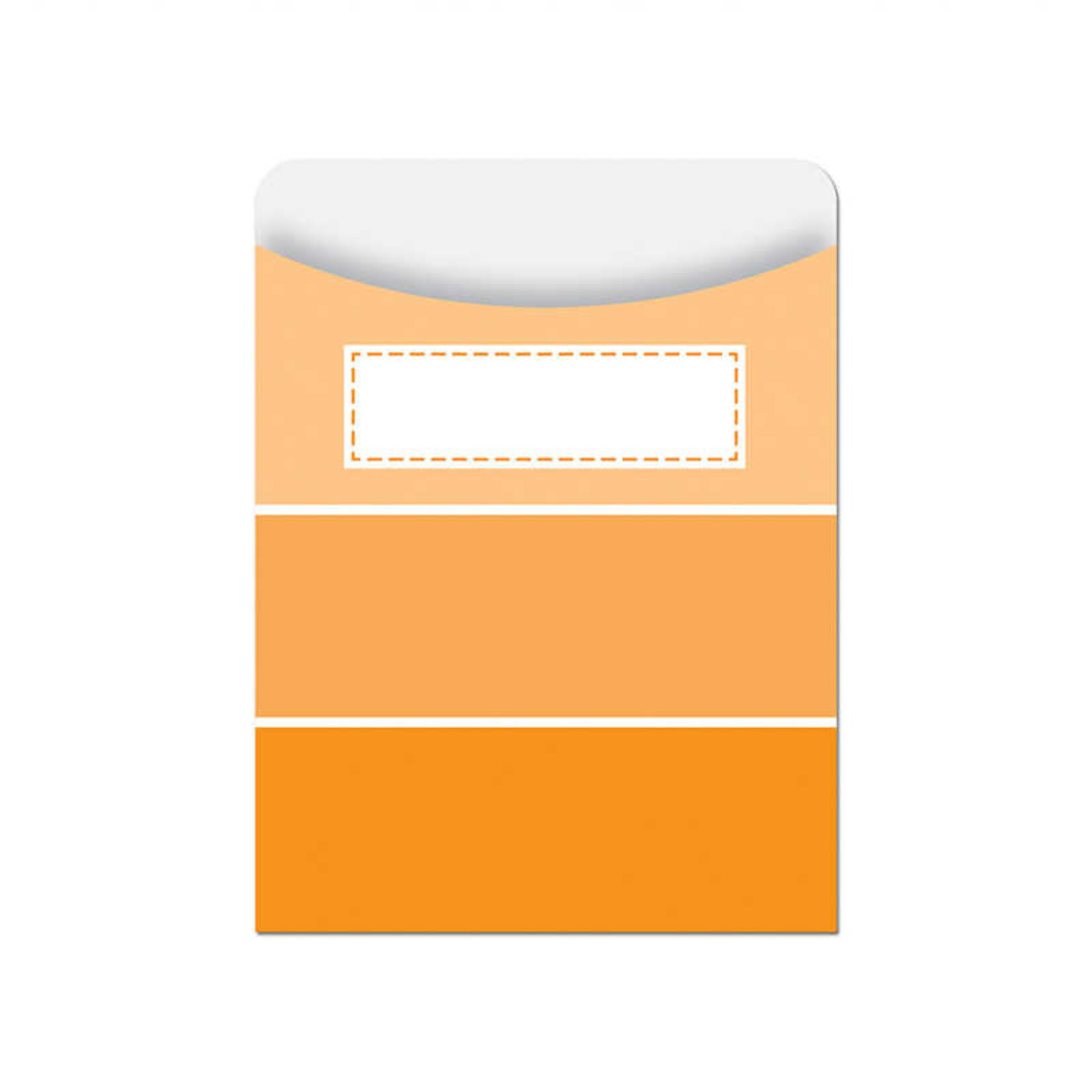 CREATIVE TEACHING PRESS Orange Paint Chip Library Pocket