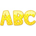 CREATIVE TEACHING PRESS CLM Painted Palette Yellow 2" Uppercase Letter Stickers