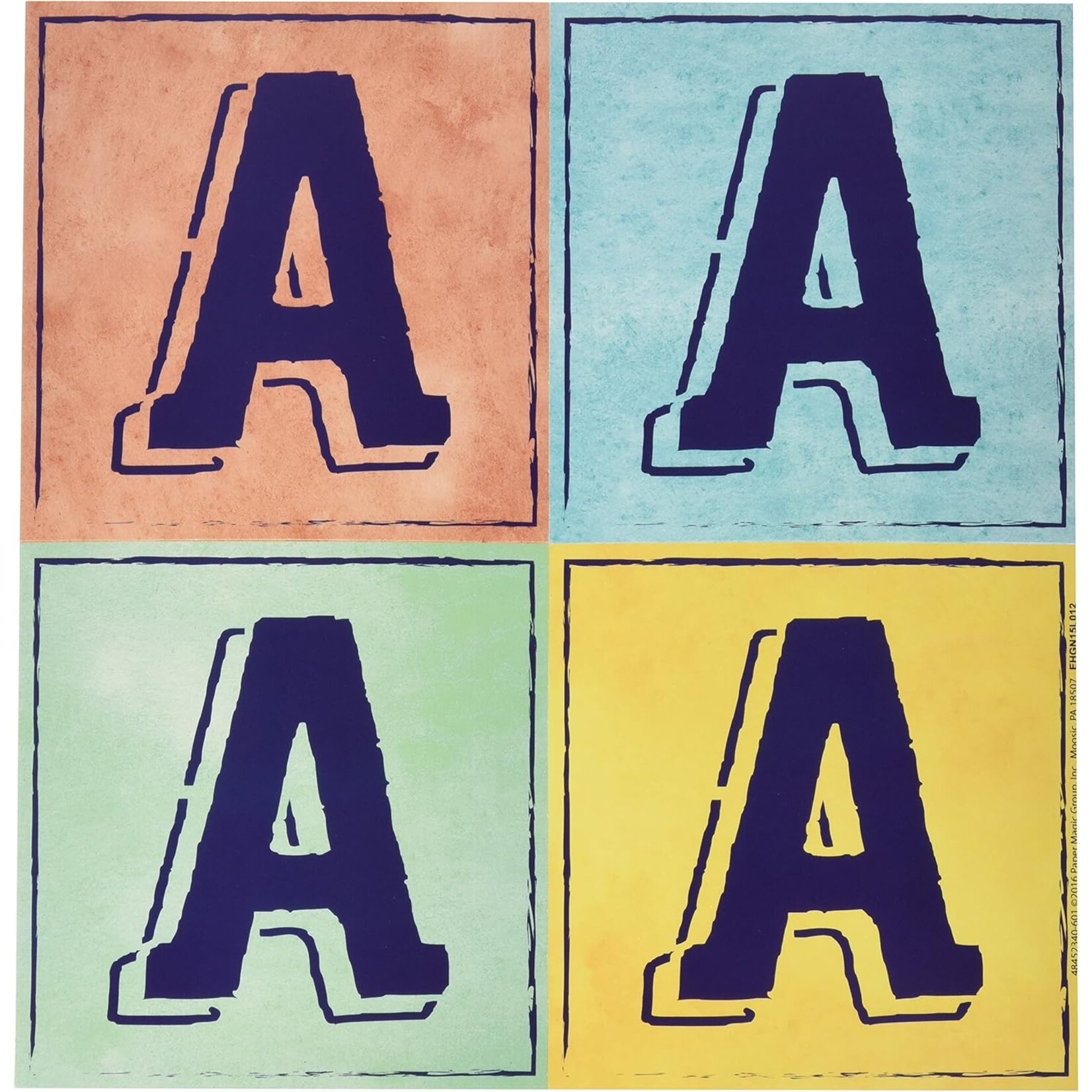 Confetti Splash Punch Out Block Letter