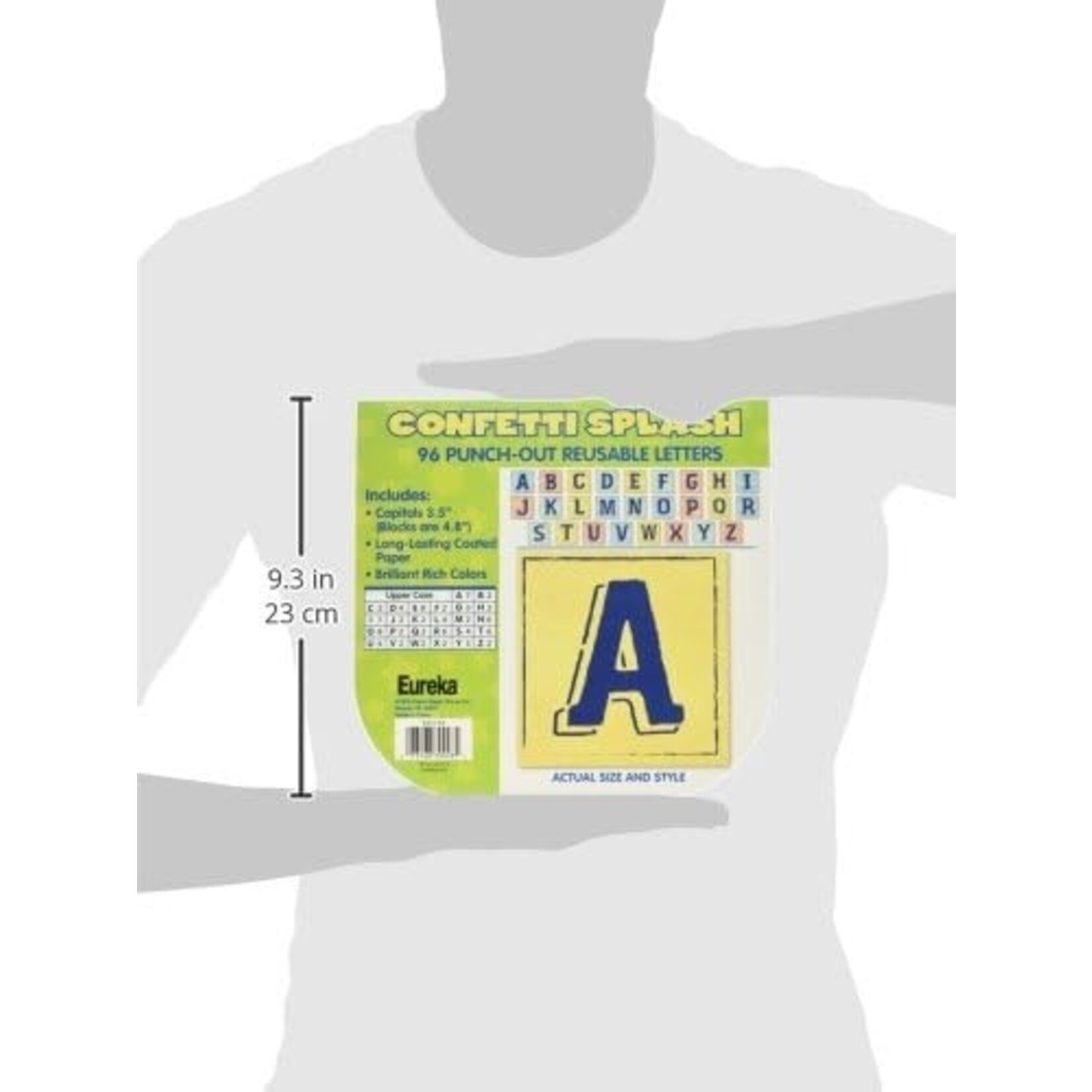 Confetti Splash Punch Out Block Letter