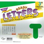 TREND ENTERPRISES INC 3" Casual Green Uppercase (English/Spanish) Ready Letters