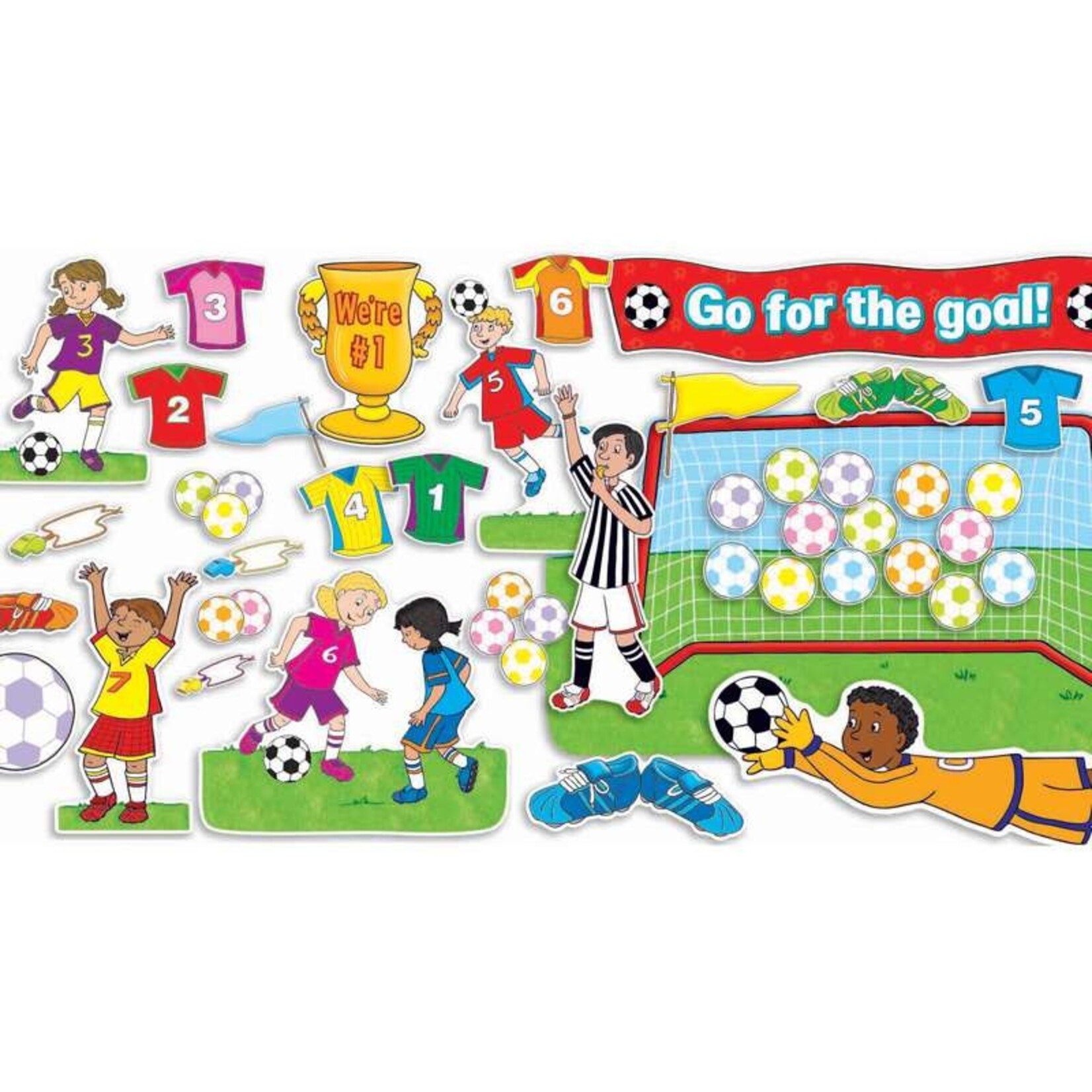 Soccer Goals Bulletin Board Set