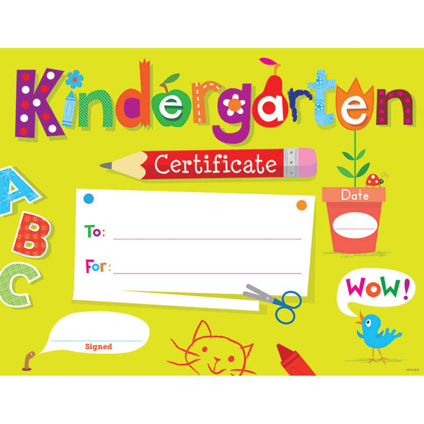 CREATIVE TEACHING PRESS Kindergarten Certificate