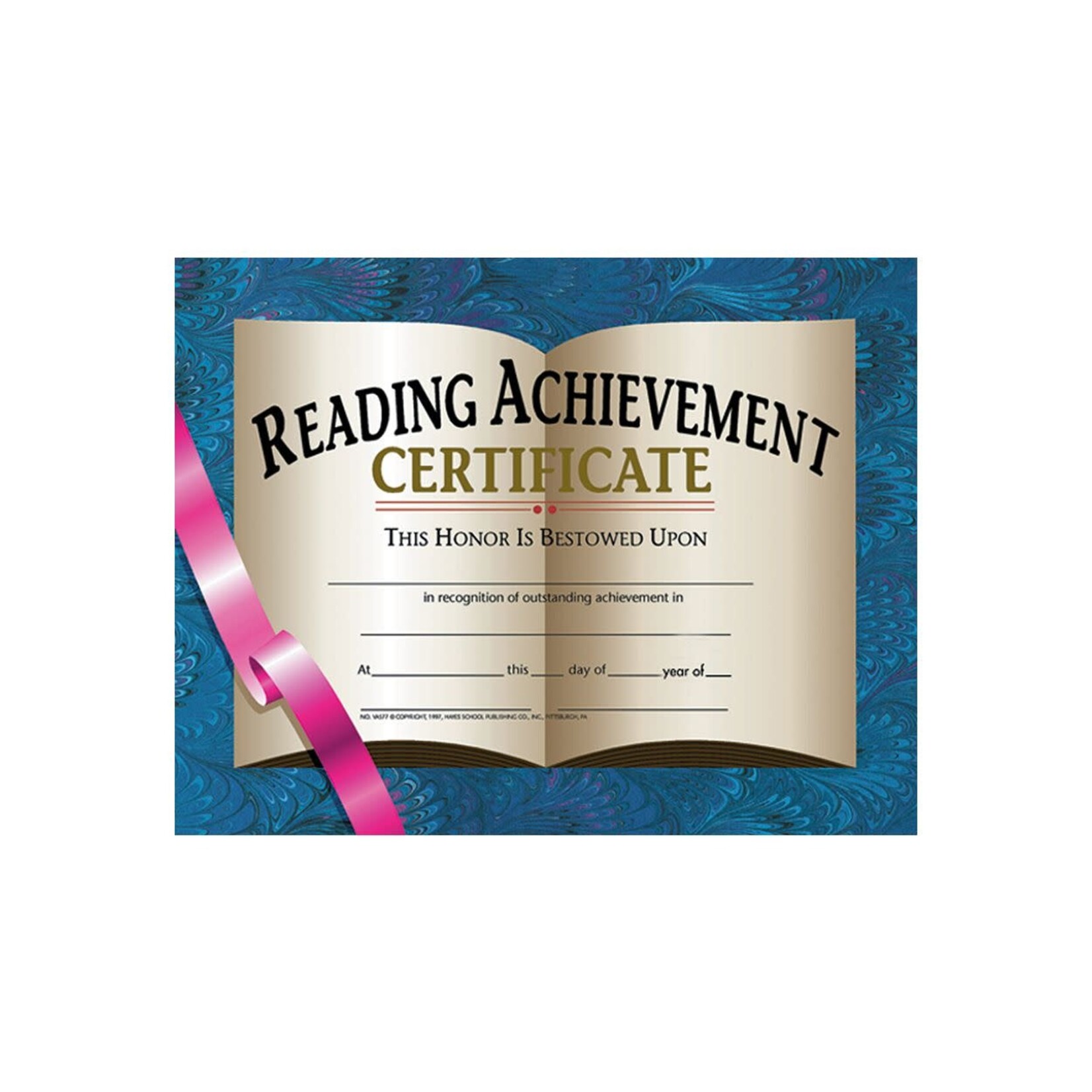 Reading Achievement Certificate