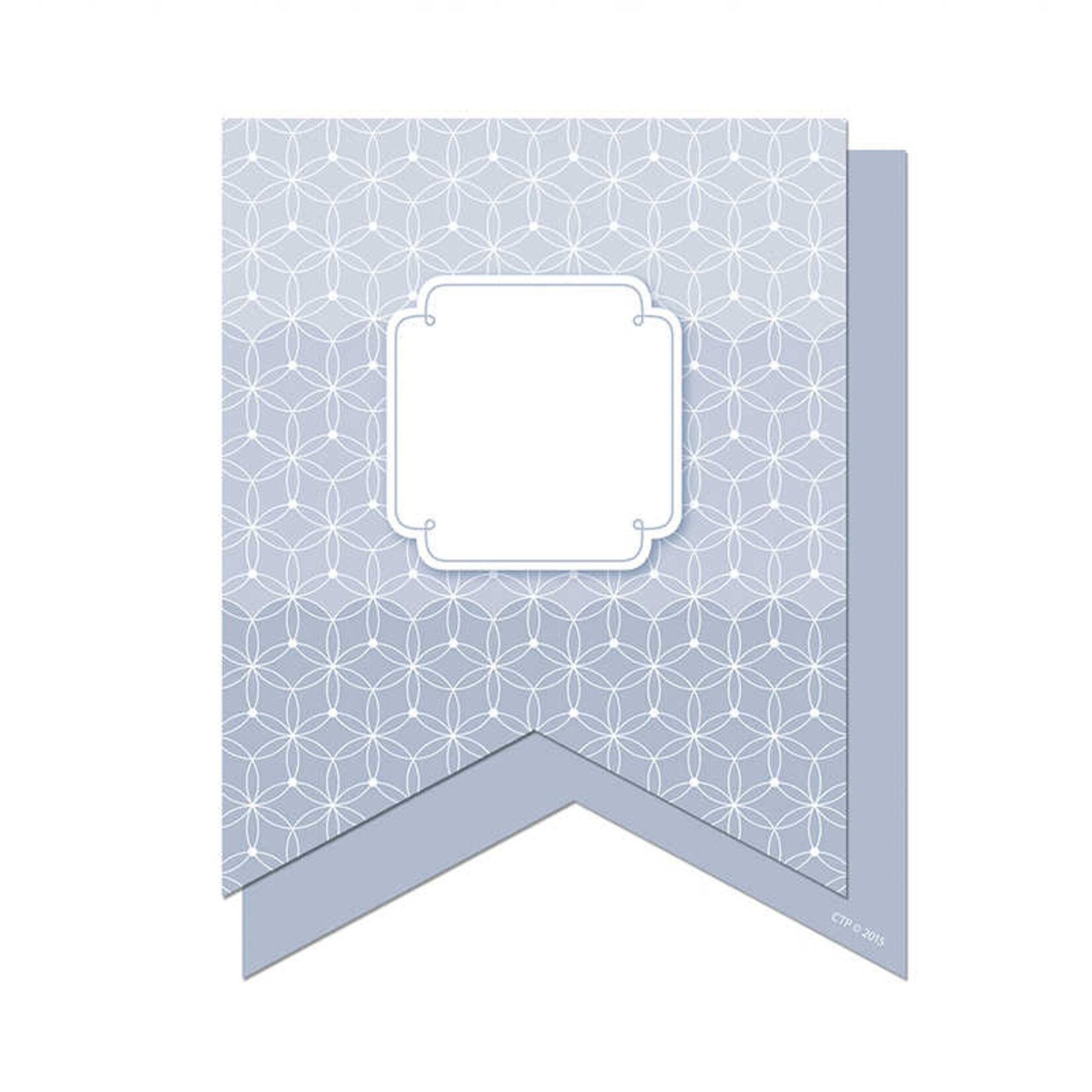 CREATIVE TEACHING PRESS Slate Gray Pennants 6 In Designer Cut-Outs