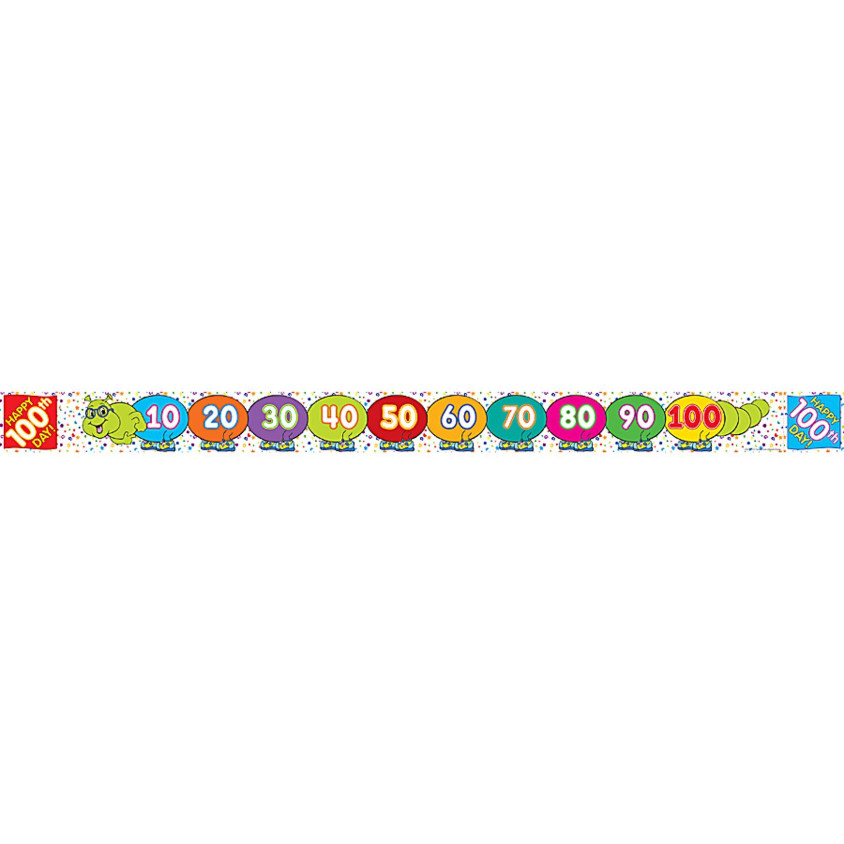 100th-Day Doodle Bug Border