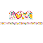 CARSON DELLOSA PUBLISHING CO Hearts Scalloped Border