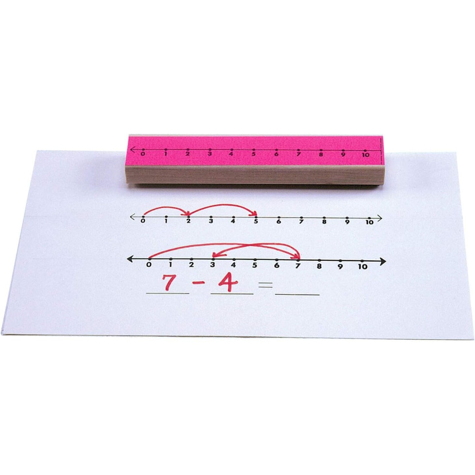 Number Line Stamps, Set of 4