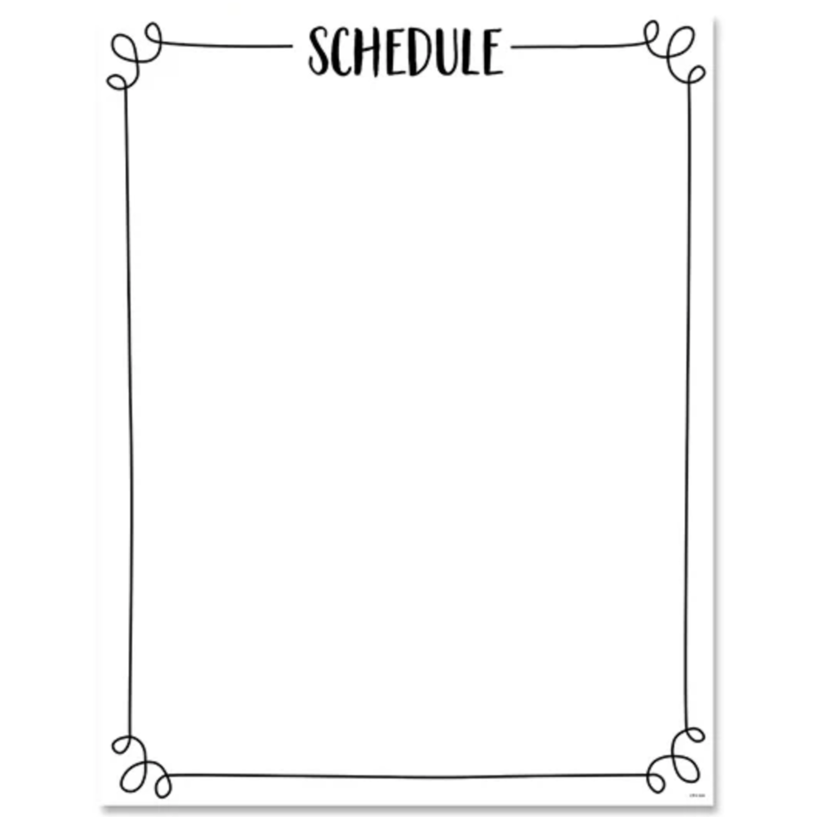 CREATIVE TEACHING PRESS Core Decor Classroom Essentials Schedule Chart