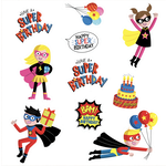 CREATIVE TEACHING PRESS Superheroes Birthday Stickers