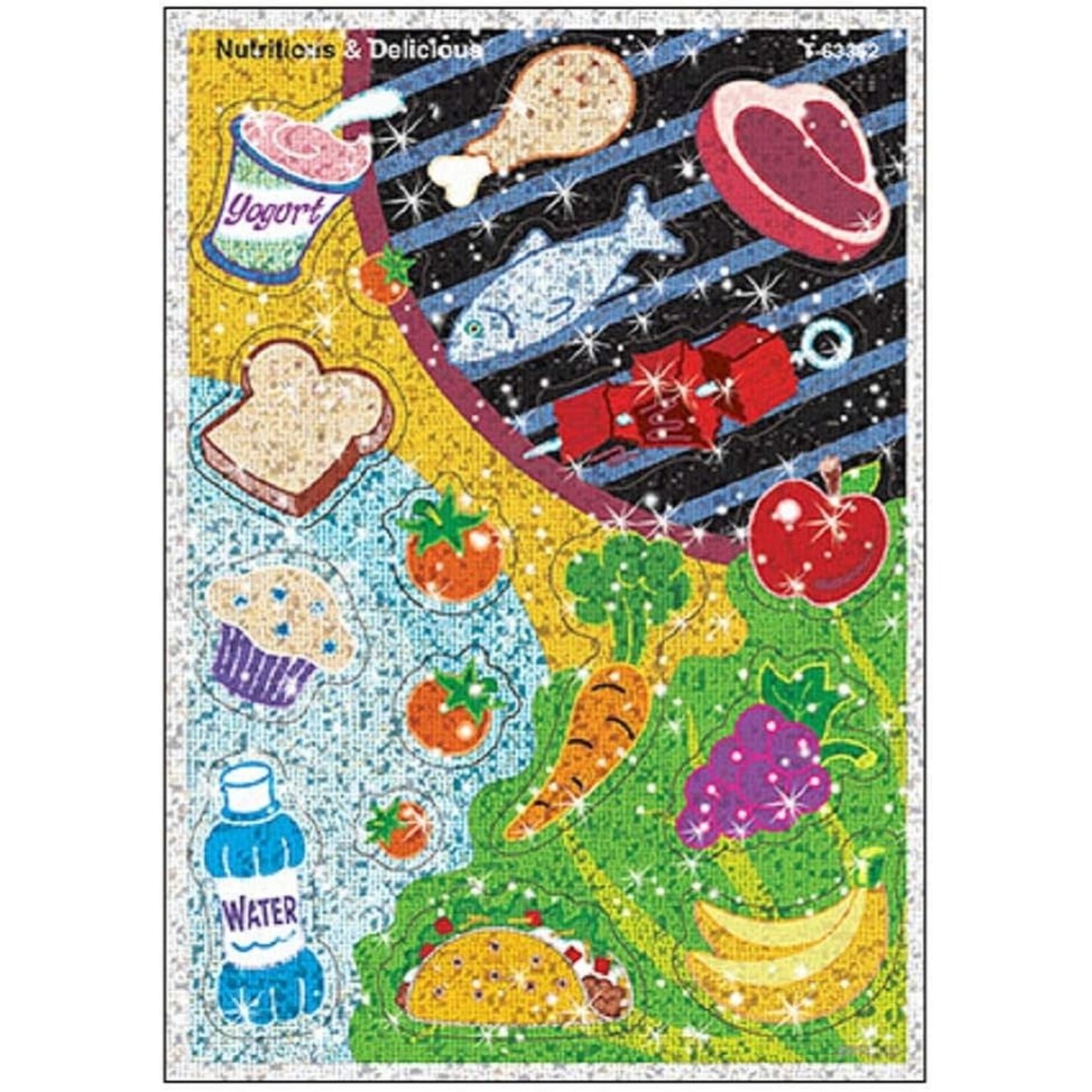 TREND ENTERPRISES INC Nutritious & Delicious Sparkle Stickers