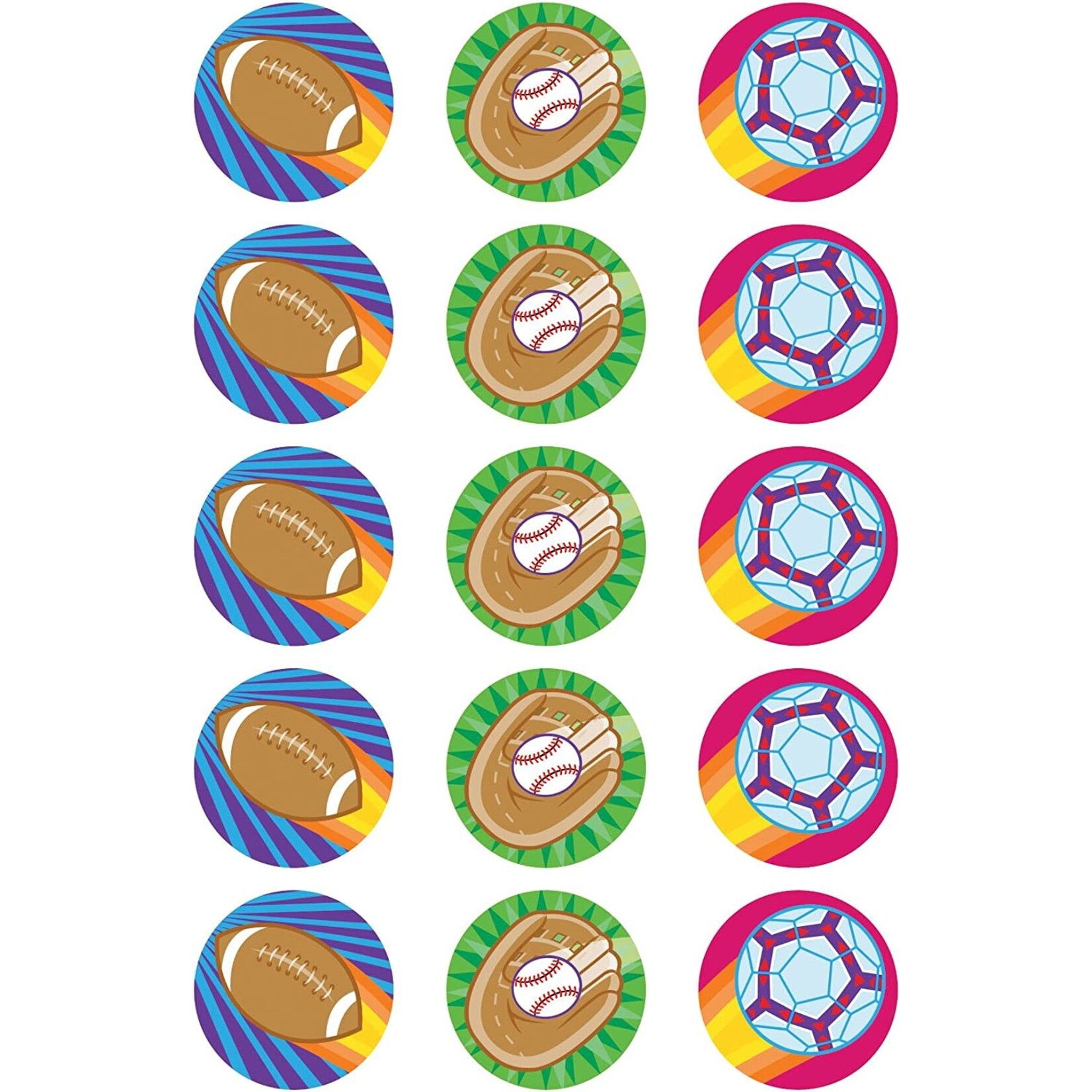 TREND ENTERPRISES INC Spectacular Sports/Leather Stinky Stickers