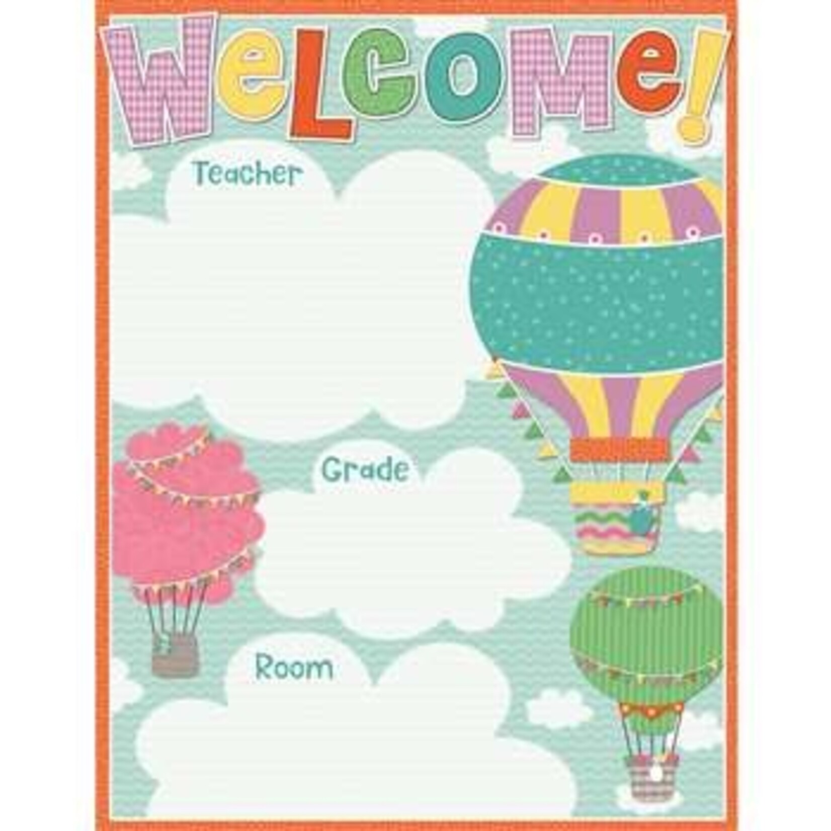 CARSON DELLOSA PUBLISHING CO Up and Away Welcome Chart