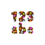 CREATIVE TEACHING PRESS CLM Dots On Chocolate Lowercase Letter & Number Stickers