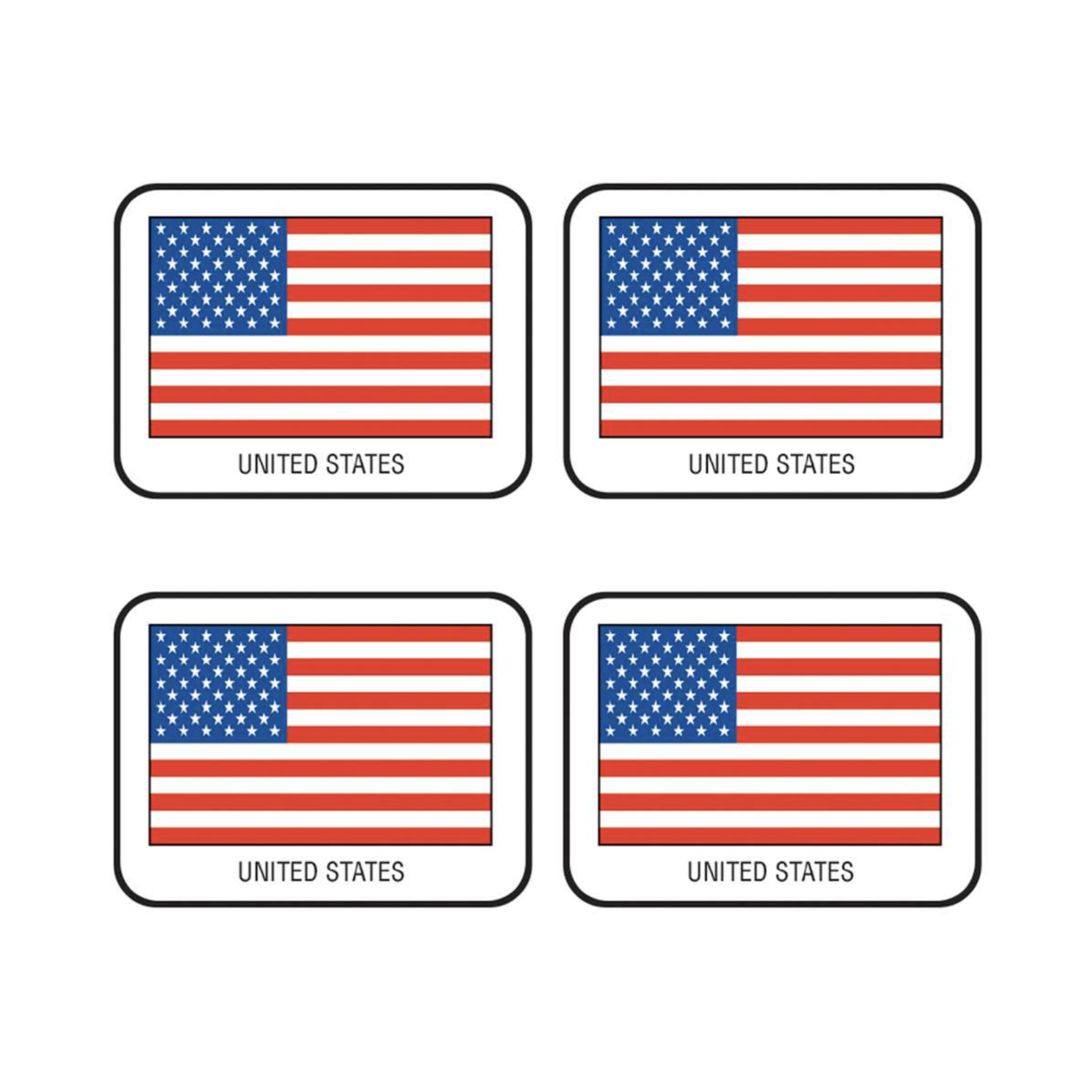 TREND ENTERPRISES INC American Flag Stickers