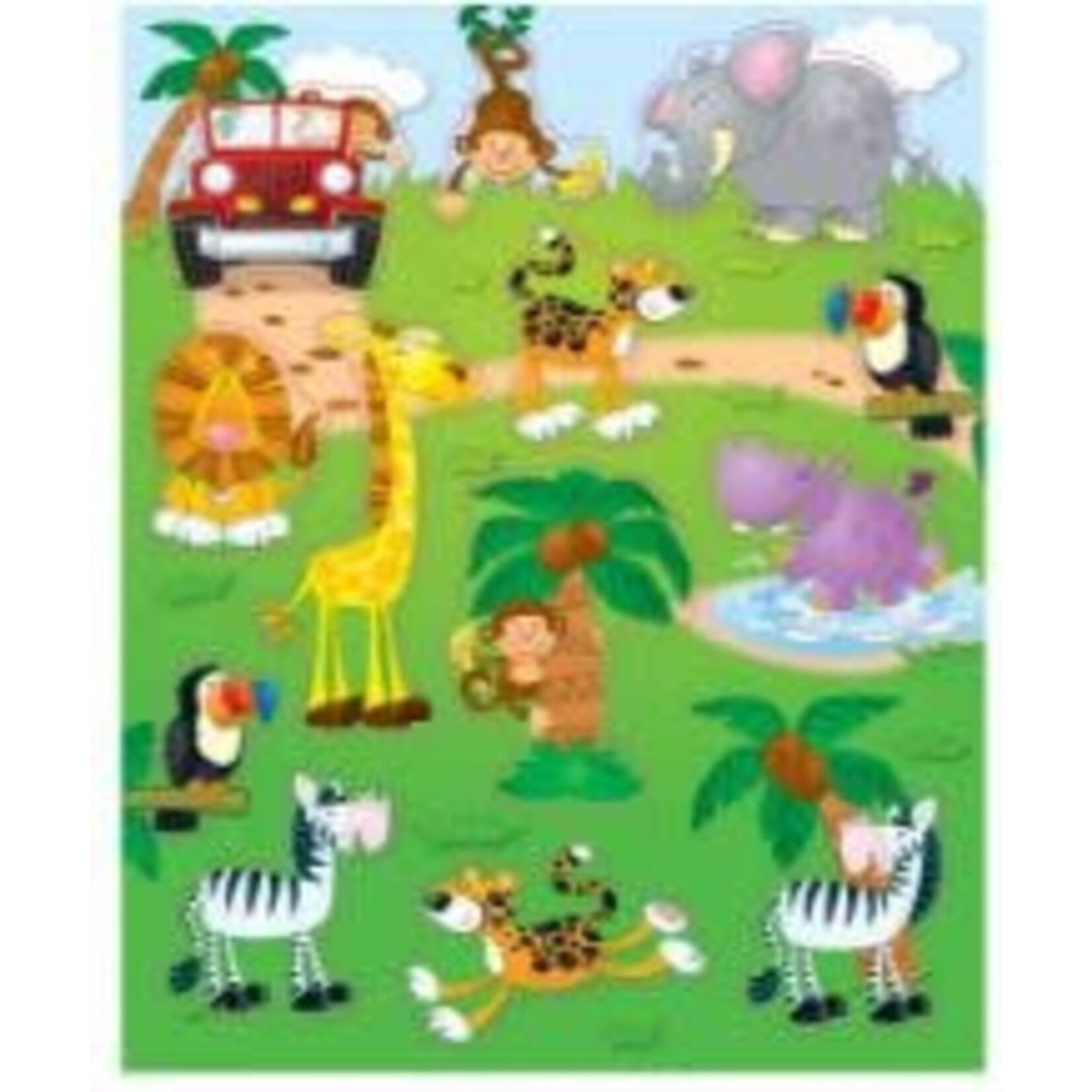 CARSON DELLOSA PUBLISHING CO Jungle Safari Stickers