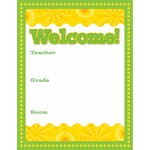 CARSON DELLOSA PUBLISHING CO Lemon Lime Welcome Chart