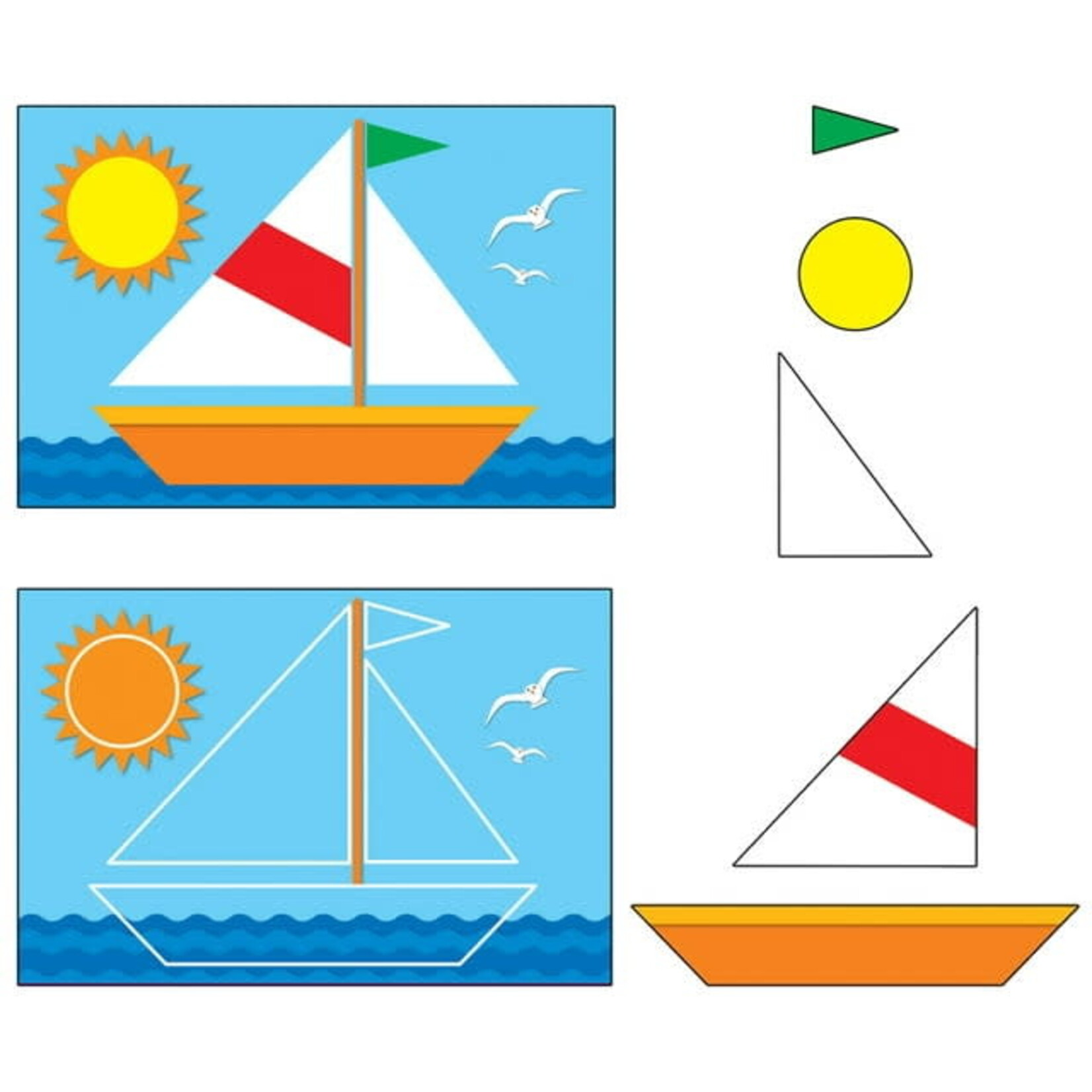 CARSON DELLOSA PUBLISHING CO Sailboat Sticker Pack