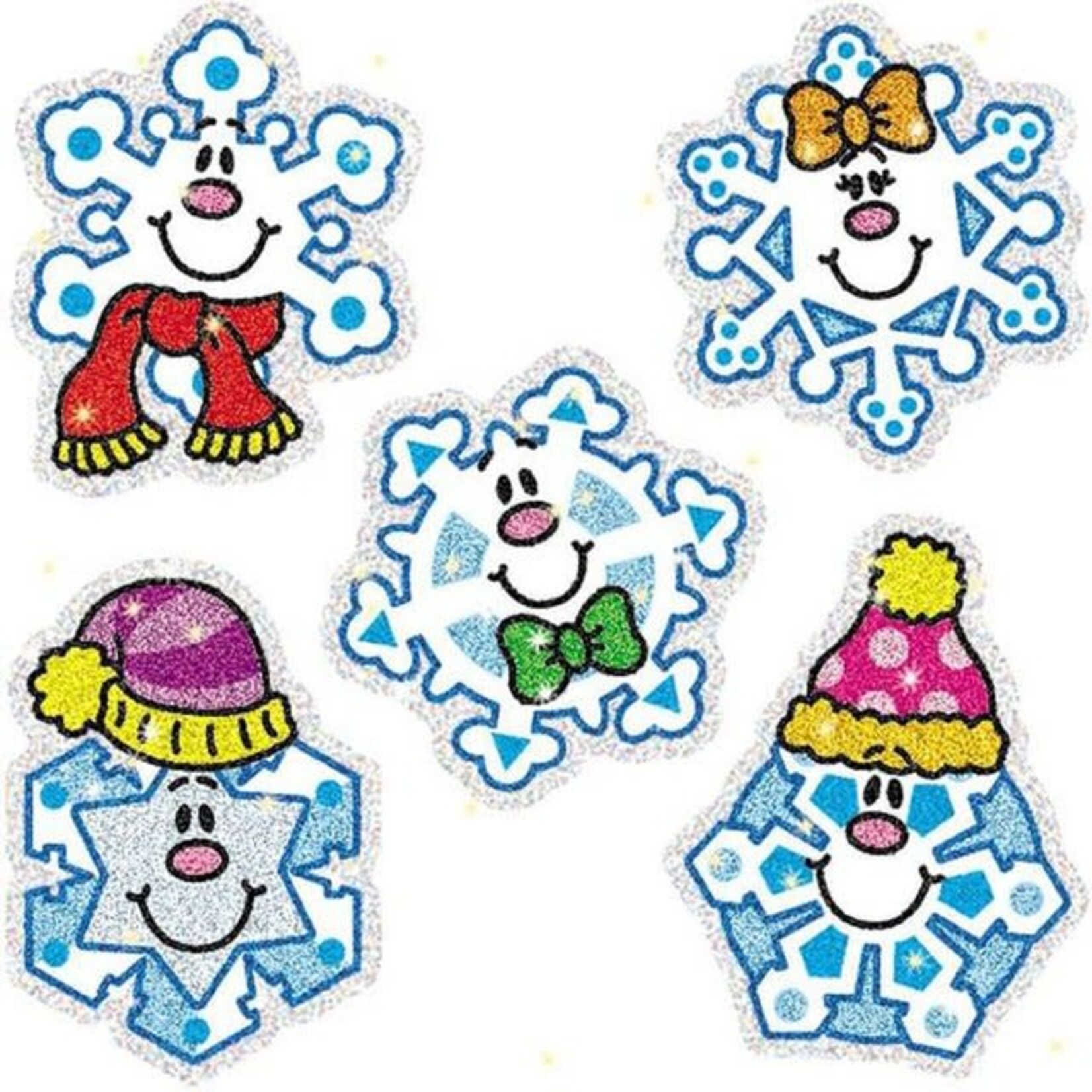 CARSON DELLOSA PUBLISHING CO Dazzle Stickers Snowflakes