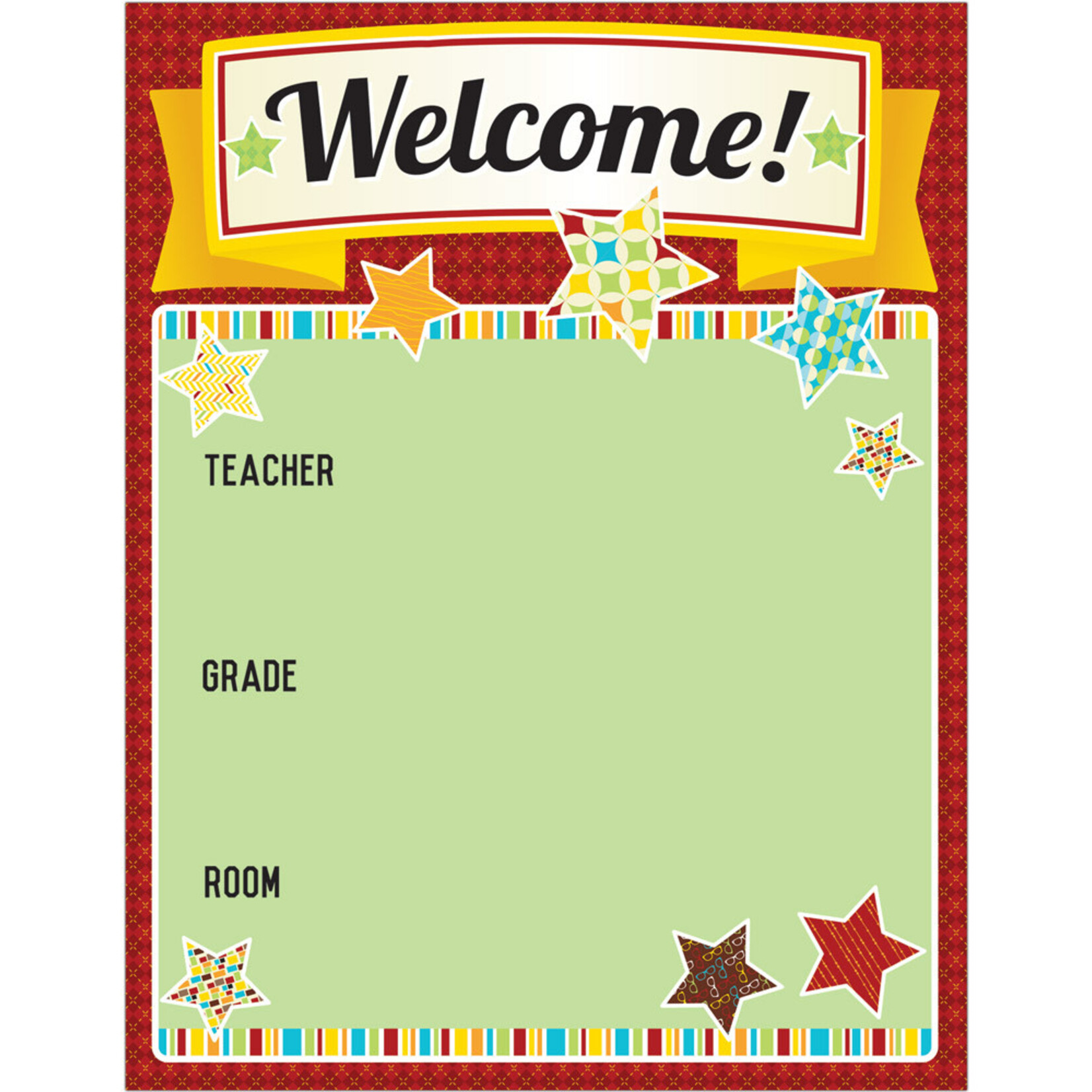 CARSON DELLOSA PUBLISHING CO Hipster Welcome Chart
