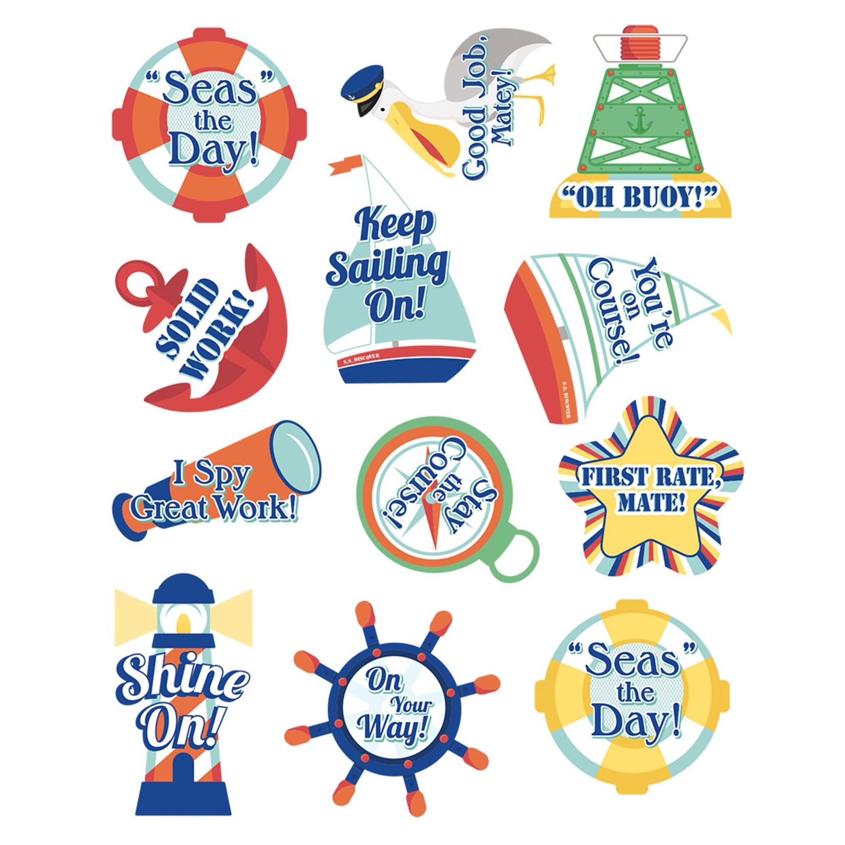 CARSON DELLOSA PUBLISHING CO S.S. Discover Motivators Motivational Stickers