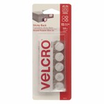 Velcro Sticky Back Circles - 5/8" dia., White 15pc