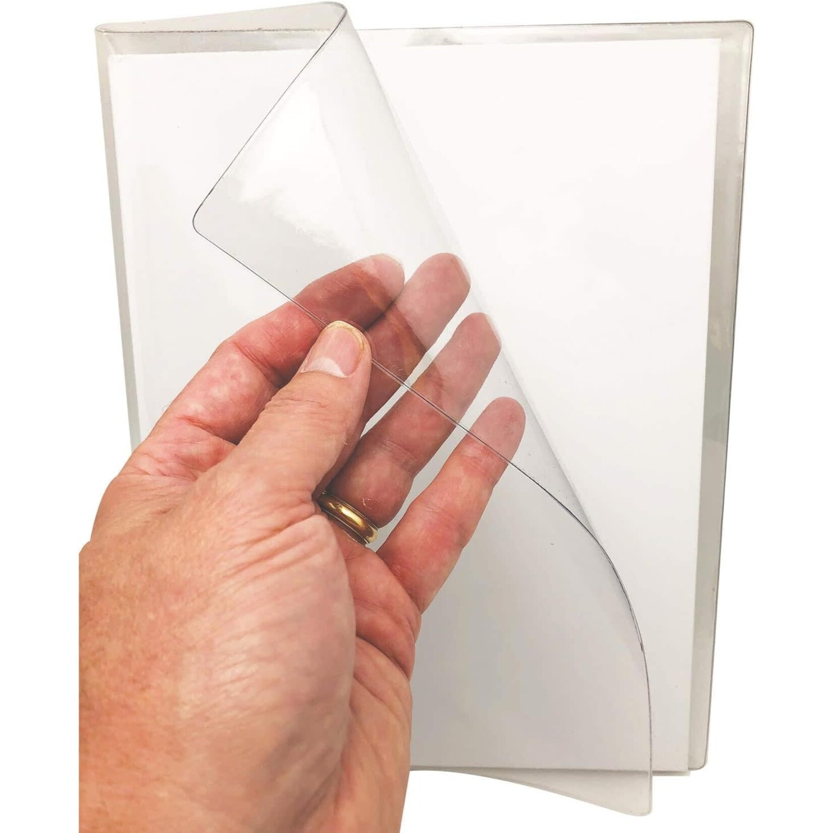 ASHLEY INCORPORATED Smart Poly Clear Book Cover, 8-1/2" x 11"