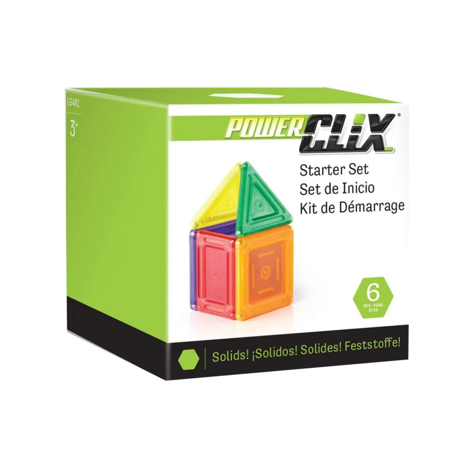 Guidecraft PowerClix Solids Basic Set (Green)