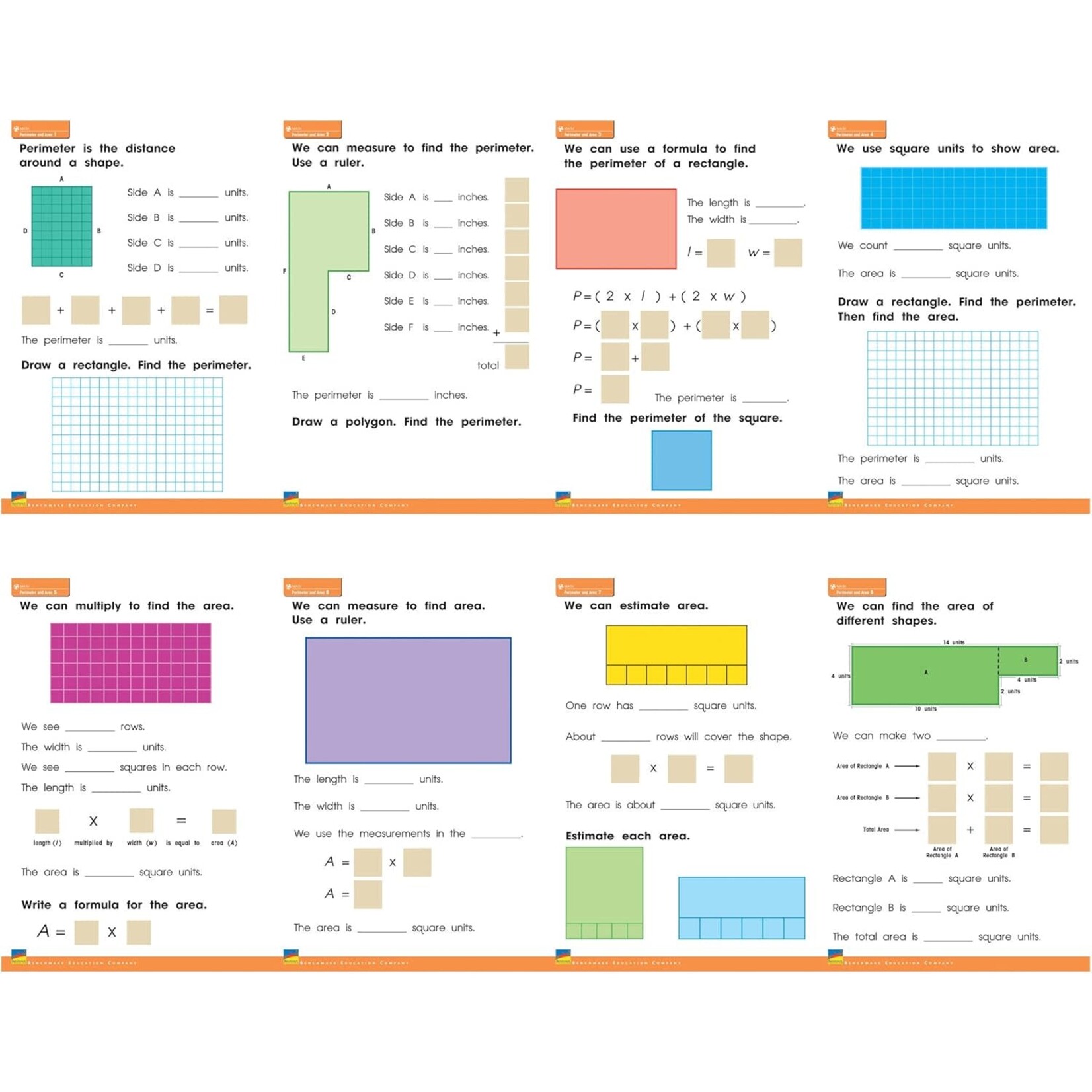 Math Poster Pack: Perimeter & Area