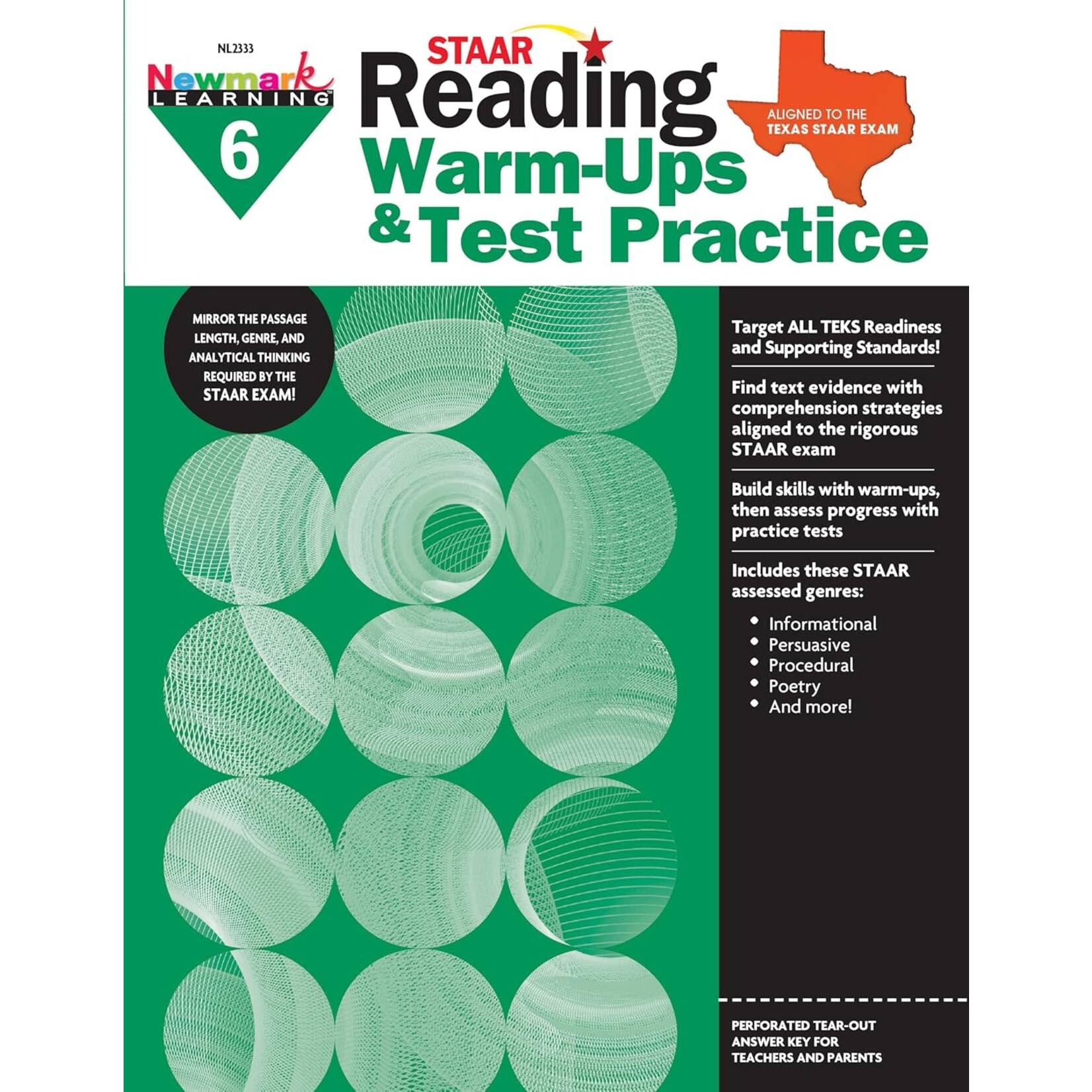 STAAR Reading Warm-Ups & Test Practice Grade 6