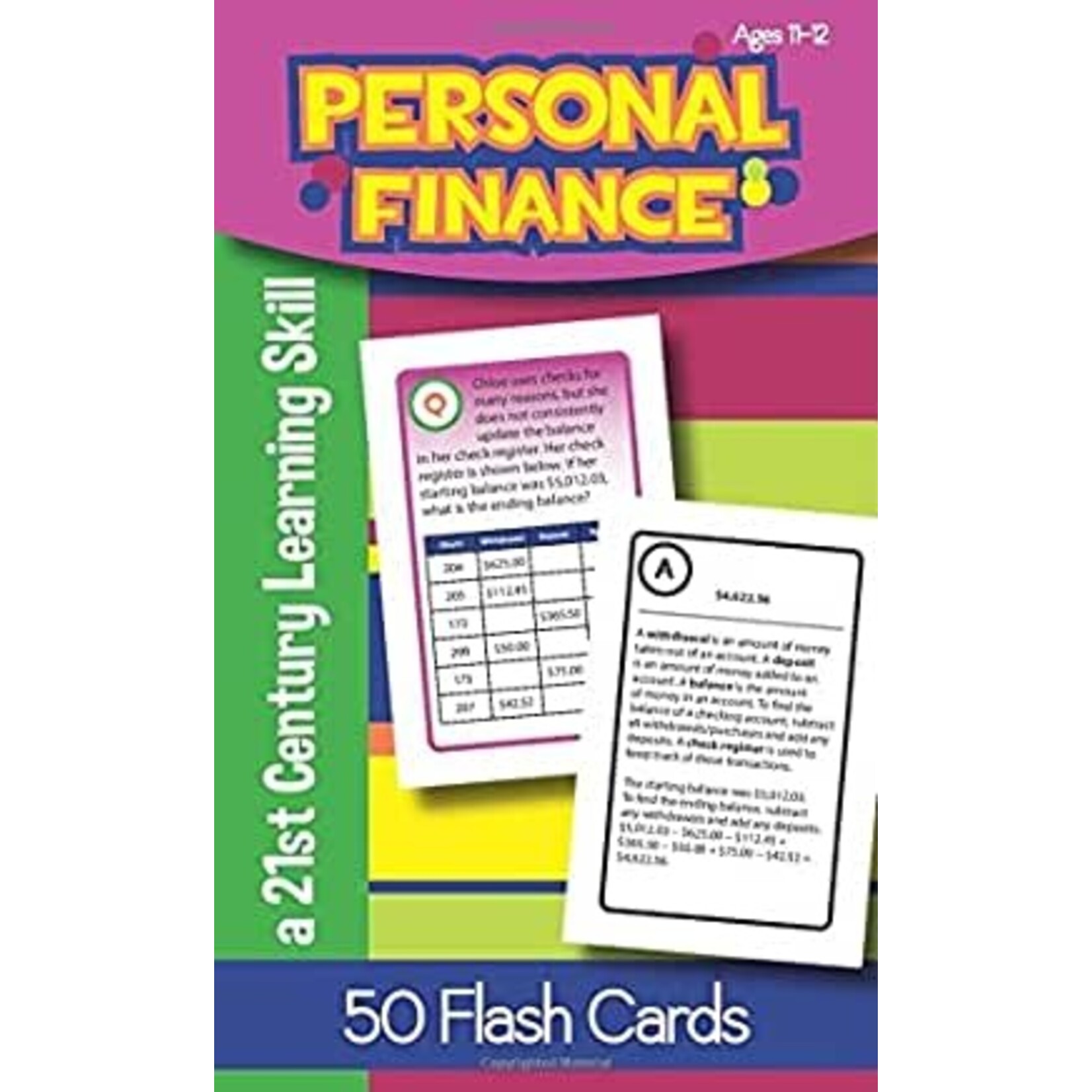 Personal Finance for Ages 11-12 Flash Cards
