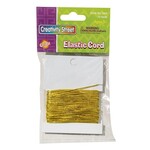 Elastic Cord, Gold Elastic, 10 Yards