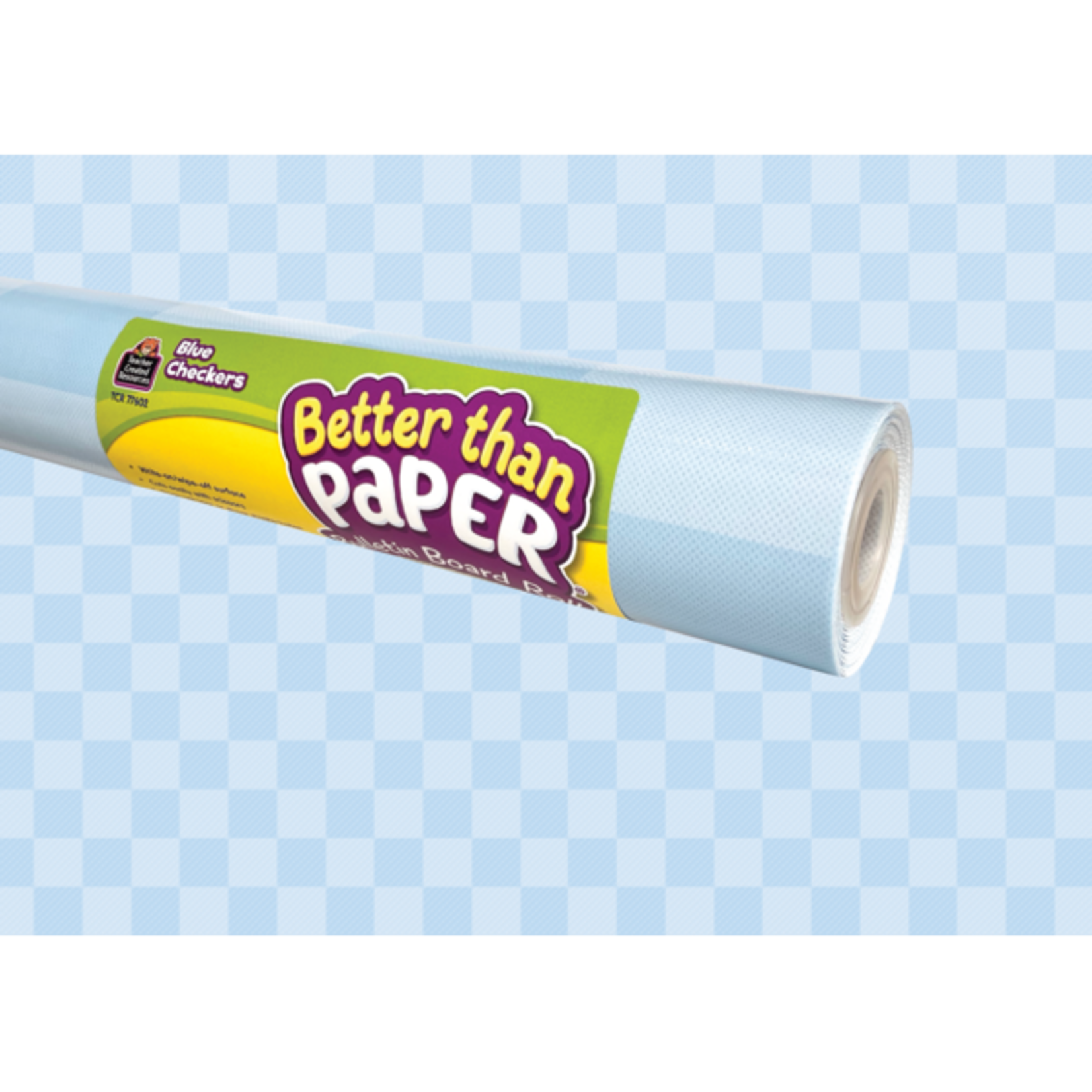 TEACHER CREATED RESOURCES Blue Checkers Better Than Paper Bulletin Board Roll