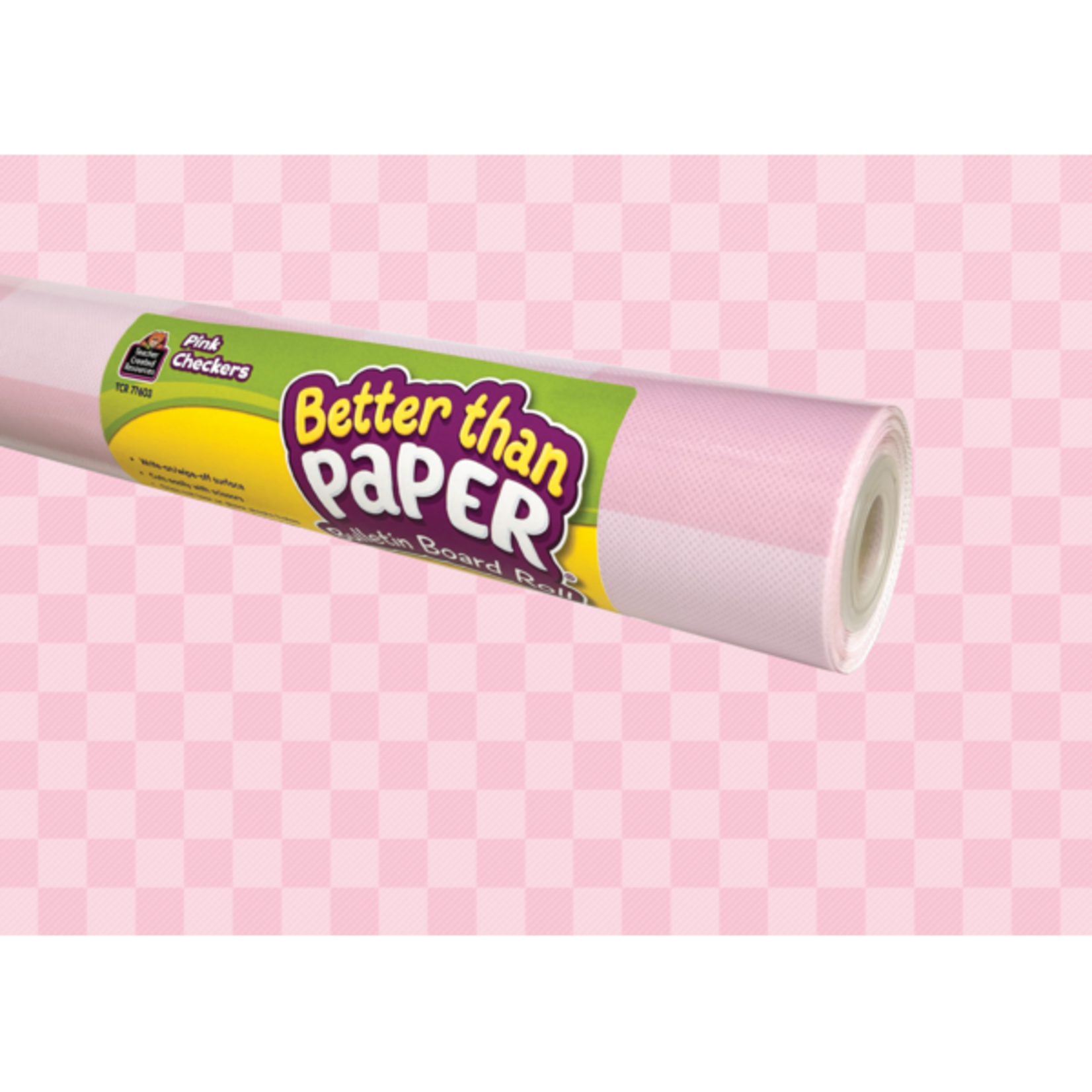 TEACHER CREATED RESOURCES Pink Checkers Better Than Paper Bulletin Board Roll
